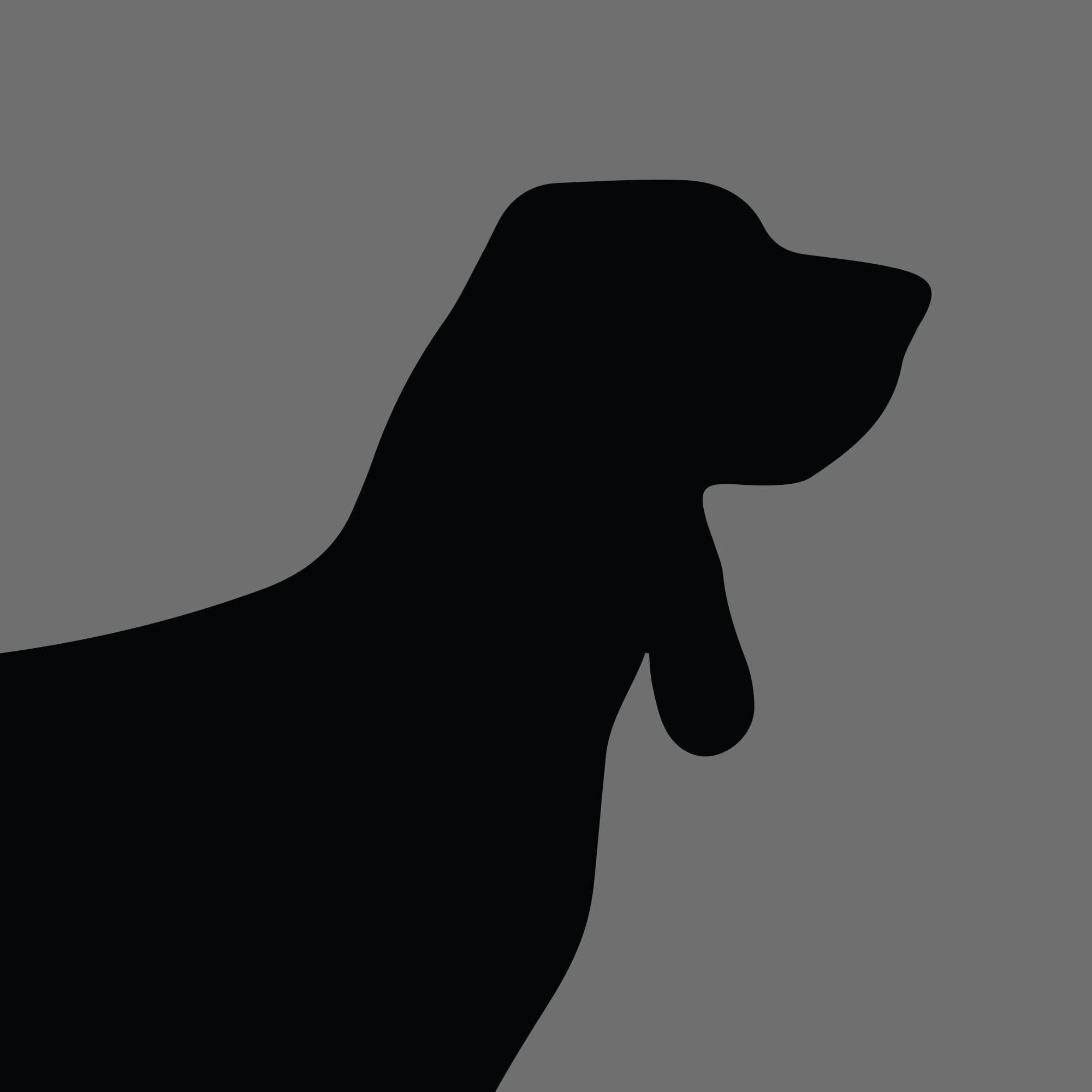 Dog Silhouette Square Black and Tan Coonhound e1618461589851