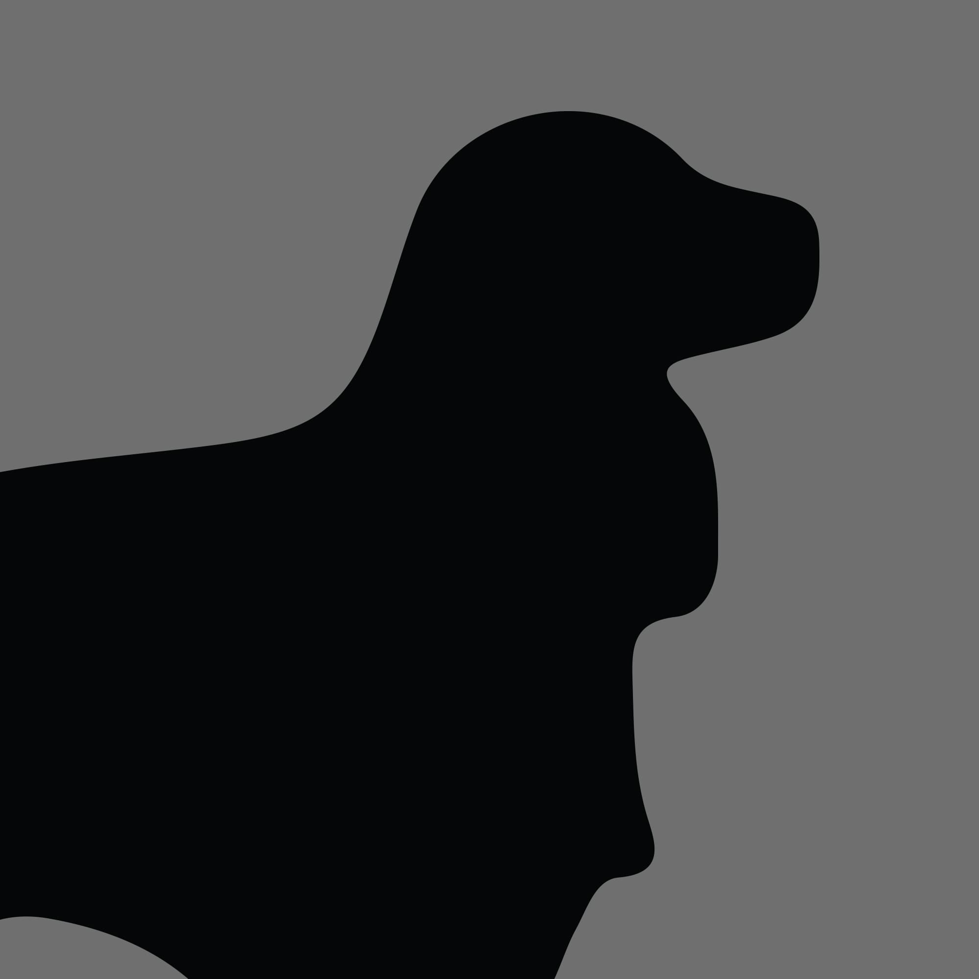 Dog Silhouette Square English Cocker Spaniel 1