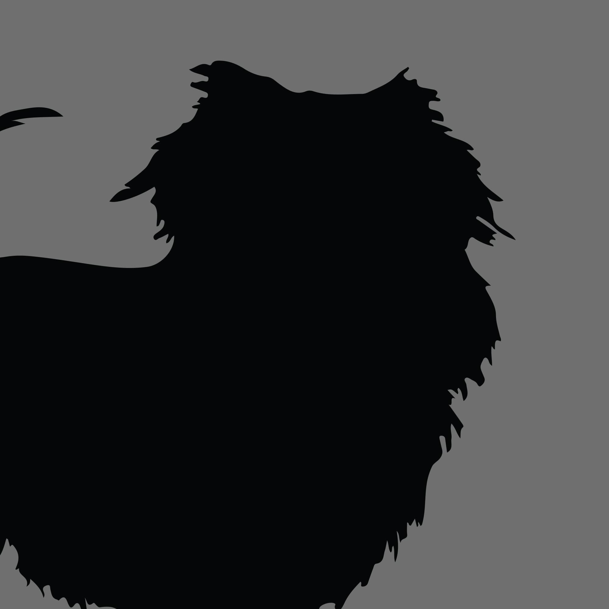 Dog Silhouette Square Japanese Chin e1618471687481