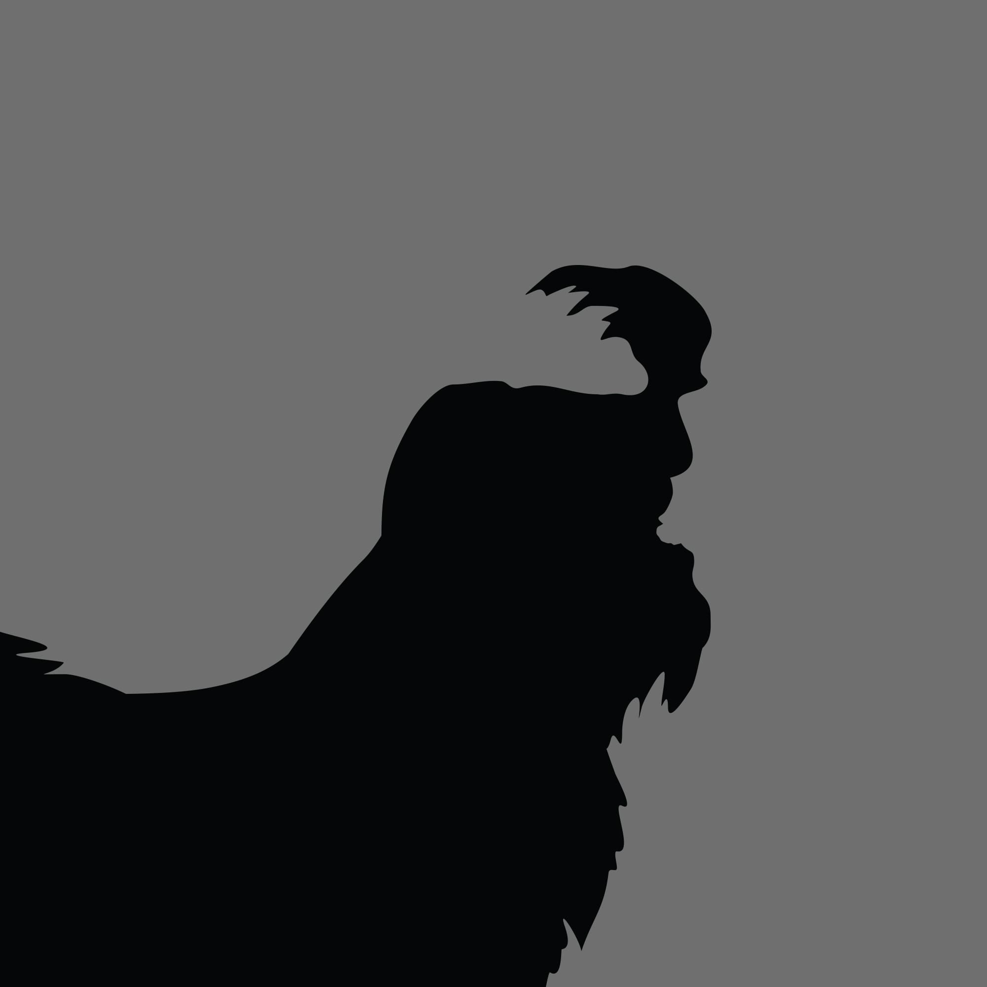Dog Silhouette Square Maltese