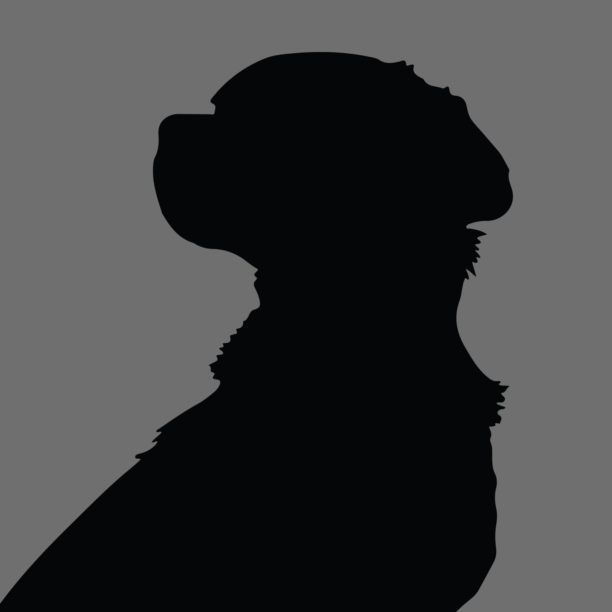 Dog Silhouette Square Mixed Breeds 1