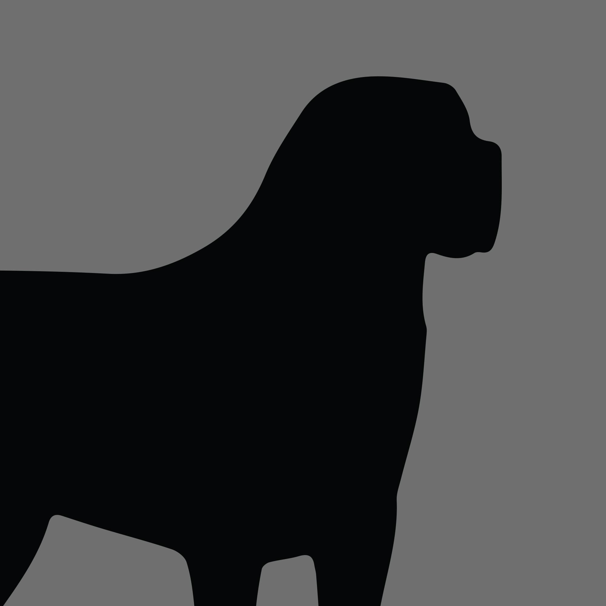 Dog Silhouette Square Ultimate Mastiff